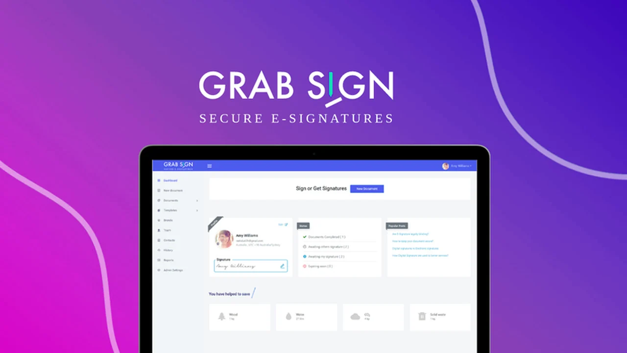 Grabsign Review: Secure E-Signature Capture and Tracking