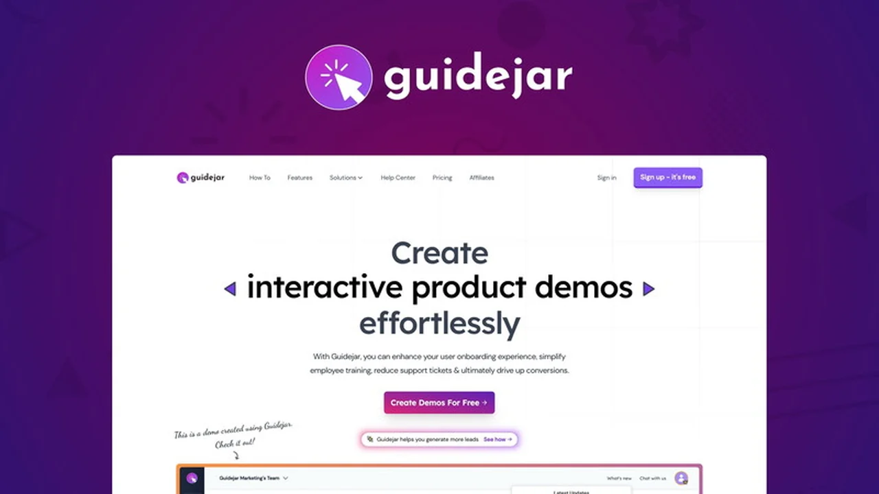 Guidejar | AppSumo: Revolutionize Your Product Demos and Onboarding