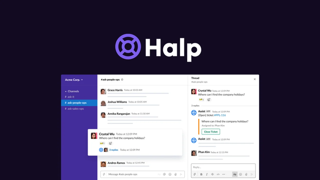 Halp - Streamline IT Support in Slack and Teams