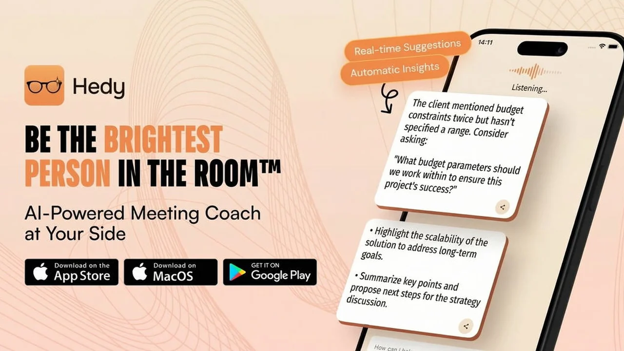 Hedy AI: Your AI Meeting Coach for Professional Conversations