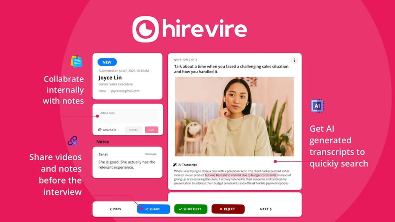 Hirevire | AppSumo Review: Streamline Your Hiring with Video Interviews