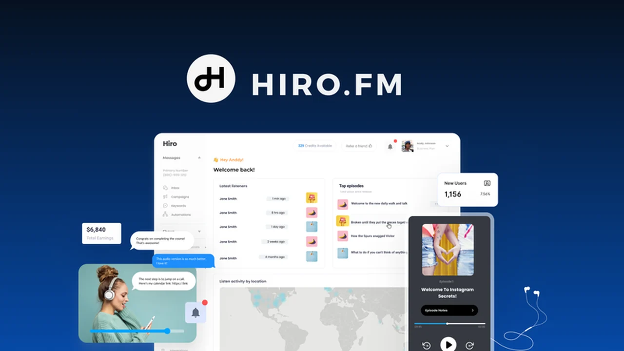 Hiro.fm - Unlock Premium Podcast Profits and Listener Engagement