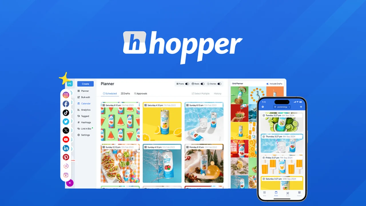 Hopper HQ - Streamline Your Social Media with AI-Powered Content Creation