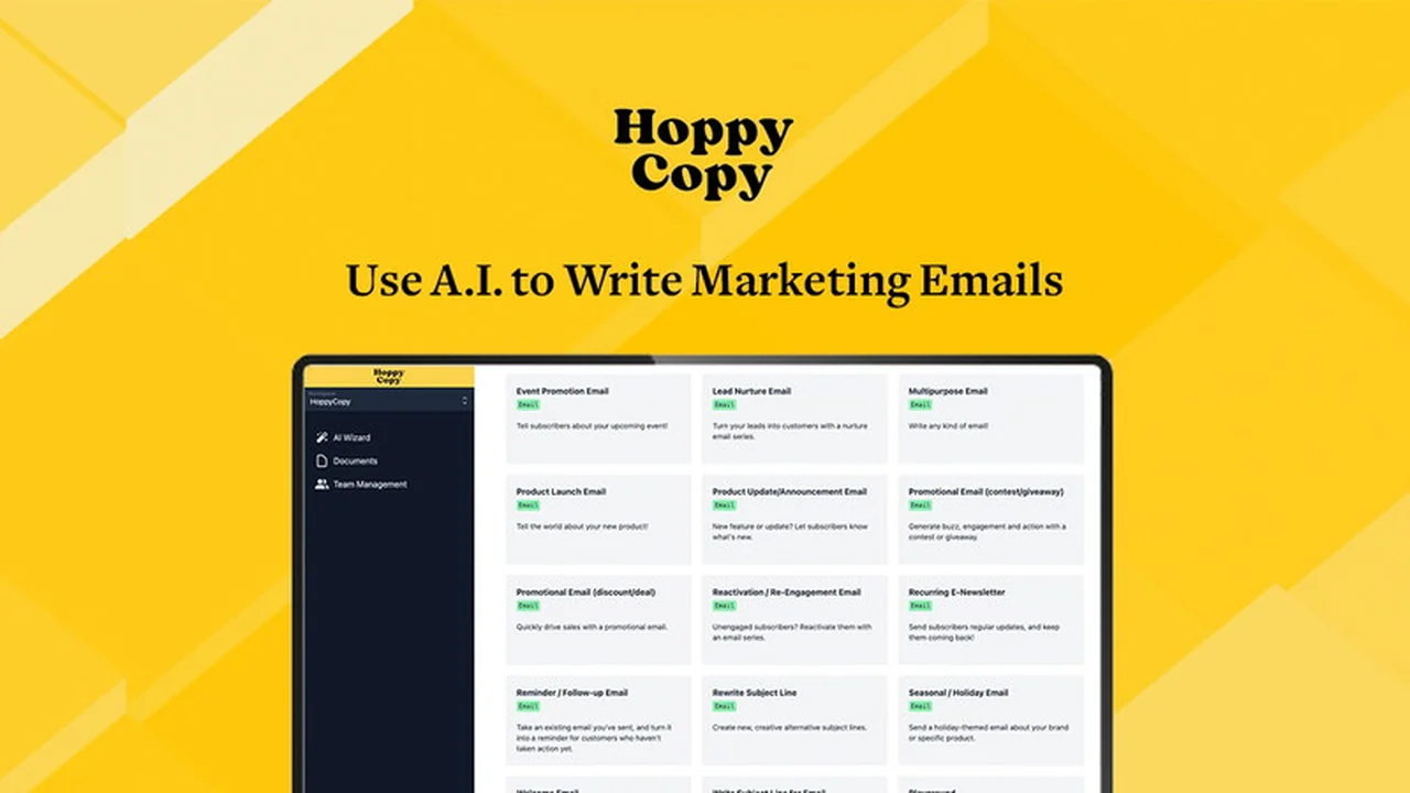 Hoppy Copy | AppSumo: Elevate Your Email Marketing Copy