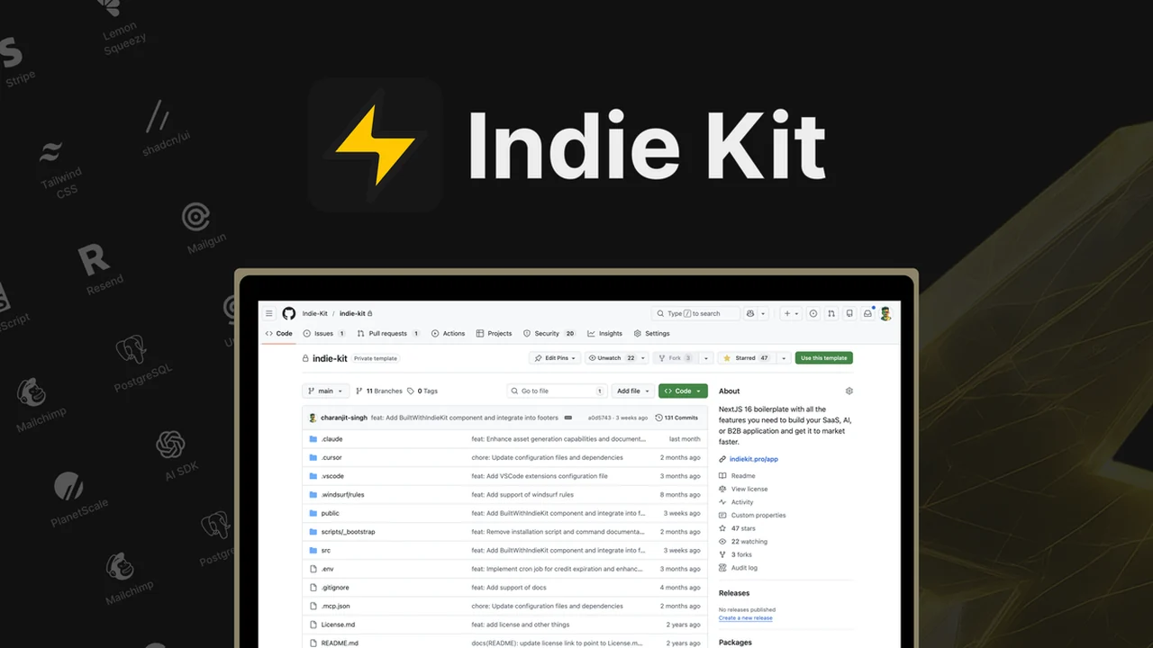 Indie Kit - Next.js SaaS Boilerplate with AI: A Comprehensive Review
