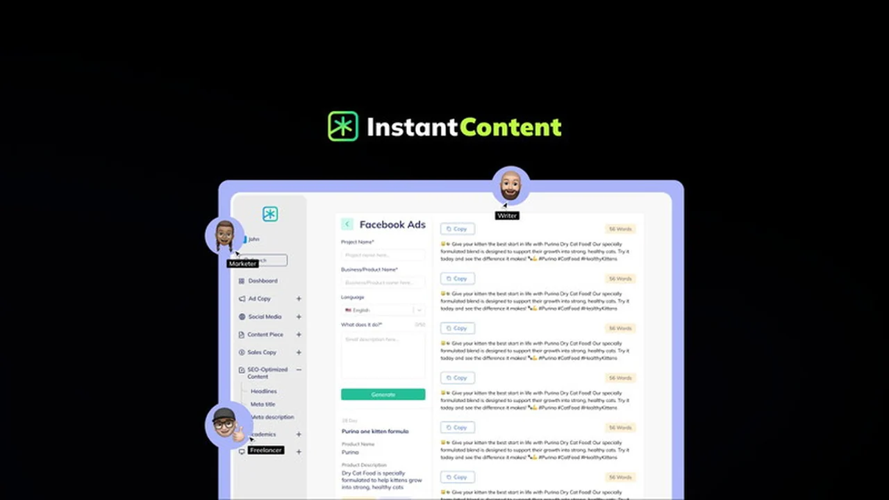 Instant Content | AppSumo: Effortless AI Content Creation