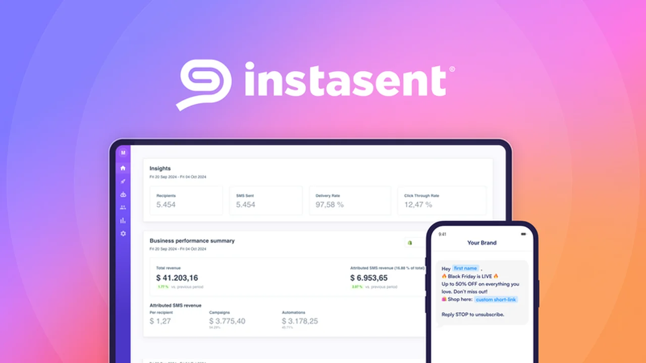 Instasent SMS - Plus Exclusive: Drive More Sales with SMS Campaigns