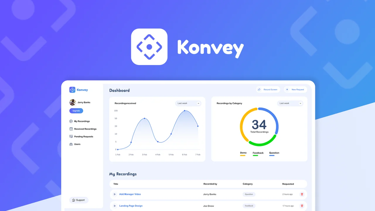 Konvey - Streamline Communication with Video, Audio, and Screen Recordings