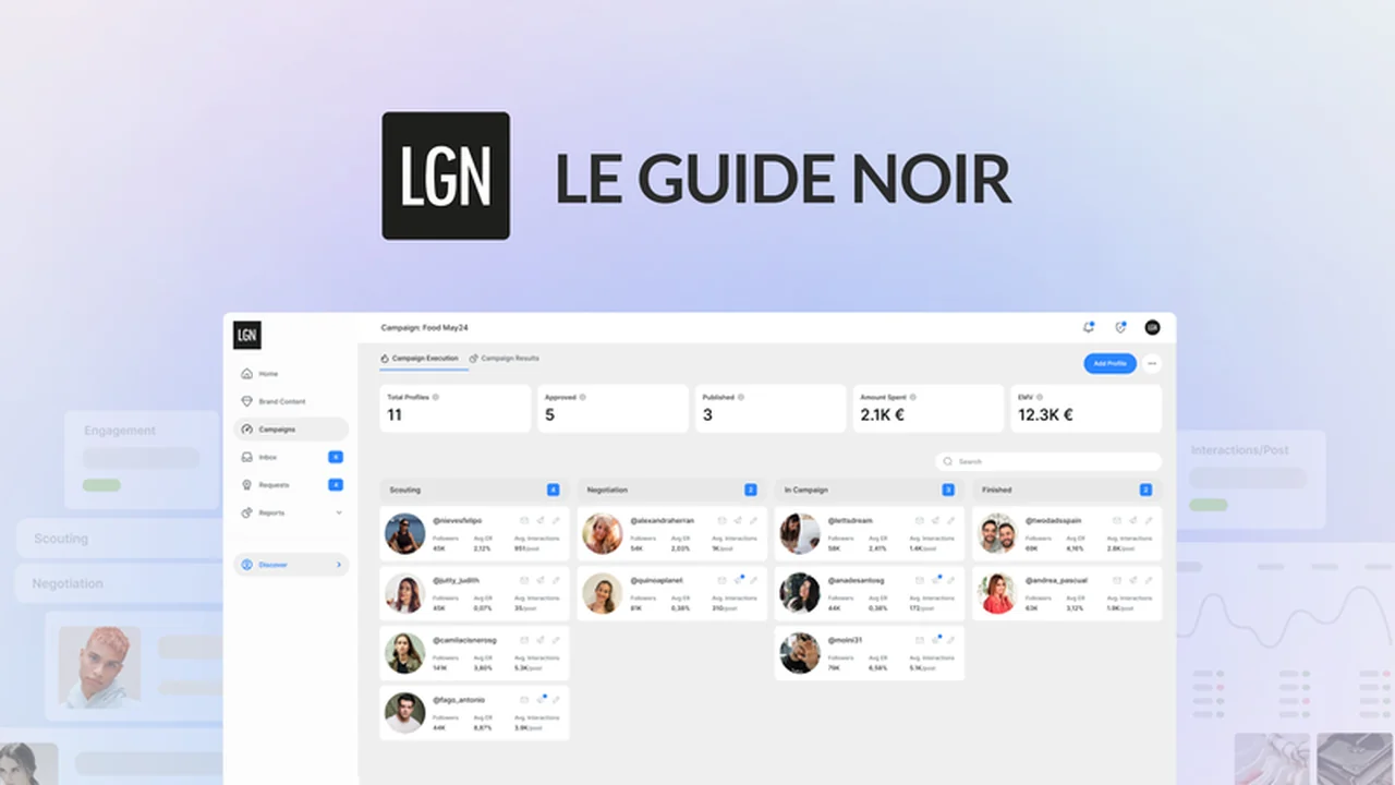 Le Guide Noir - Influencer Marketing Platform Review