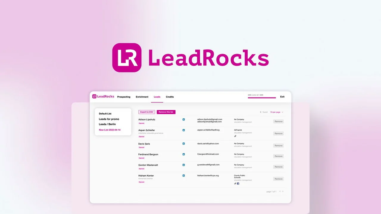 LeadRocks | AppSumo: Your Guide to Streamlined B2B Lead Generation