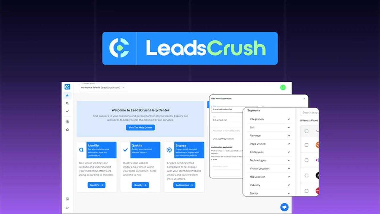 LeadsCrush – Turn Web Visitors Into Leads Effortlessly