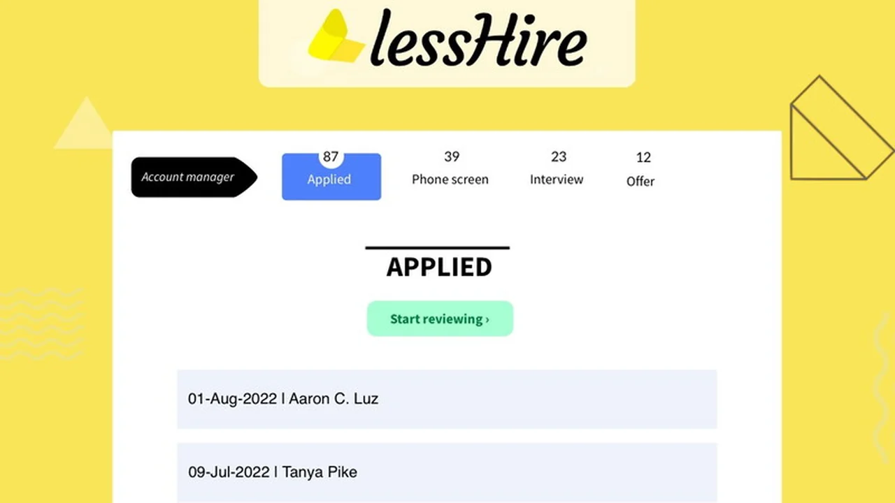 LessHire | AppSumo Review: Streamline Your Hiring Process