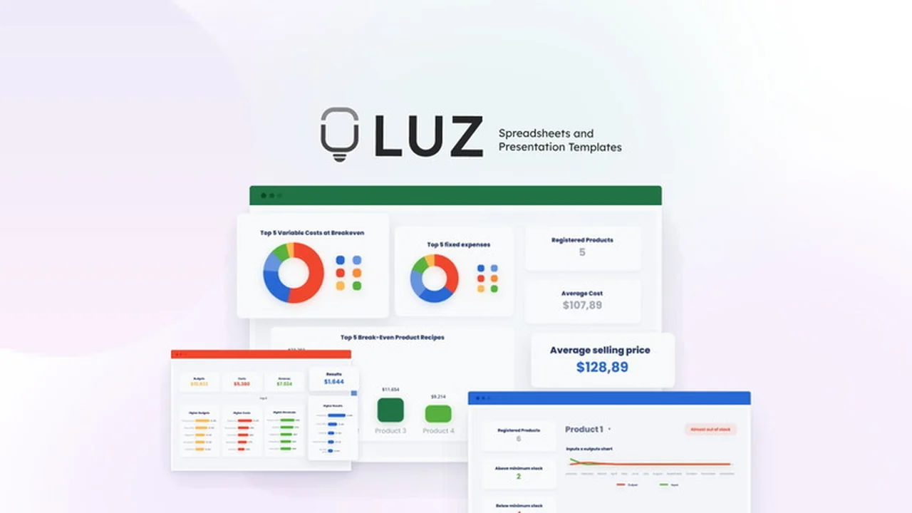 LUZ Spreadsheets and Presentation Templates | AppSumo Review