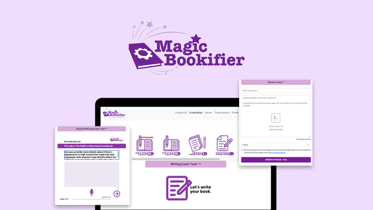 Magic Bookifier – Effortlessly Transform Your Ideas into a Published Book