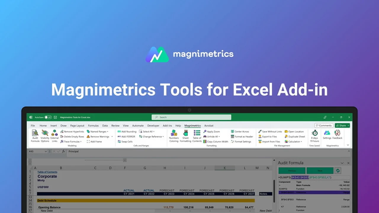 Magnimetrics Tools for Excel | AppSumo Review: Streamline Your Financial Analysis
