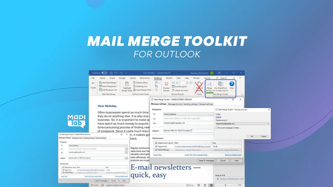 Mail Merge Toolkit for Outlook: Personalize Your Mass Emails