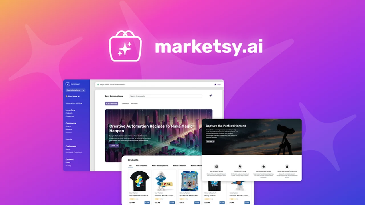 Marketsy.ai: Revolutionize Your E-commerce Store Creation with AI