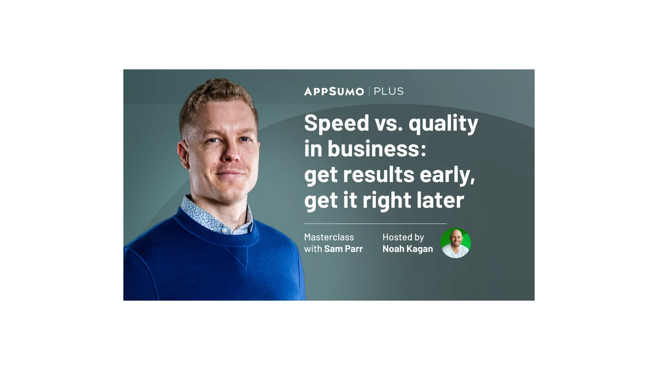 Mastering Business Velocity: A Deep Dive into Speed vs. Quality with Sam Parr