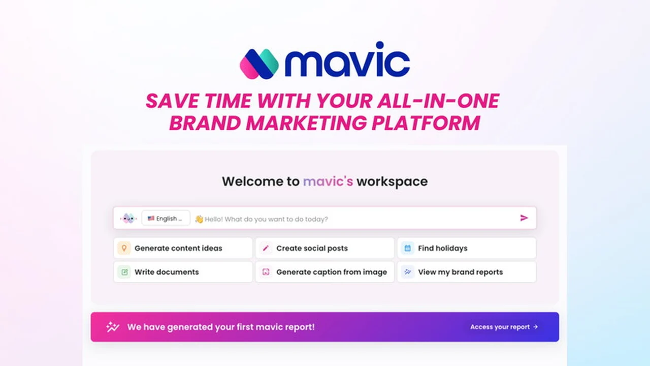 mavic | AppSumo: Your AI Brand Marketing Powerhouse