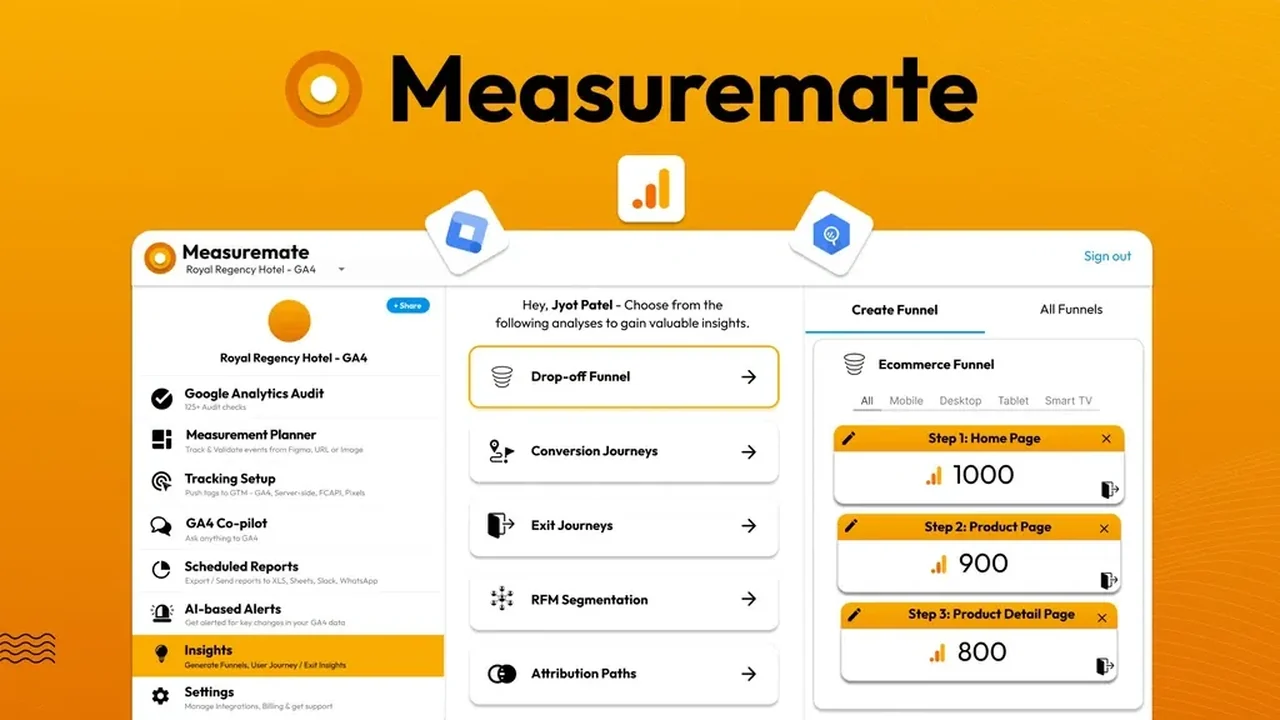 Measuremate | AppSumo: Streamline Your Analytics Management