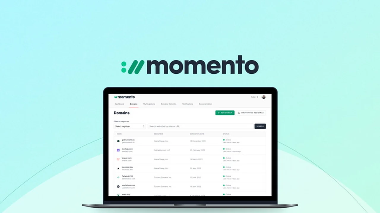 Momento | AppSumo: Streamline Your Domain and SSL Management