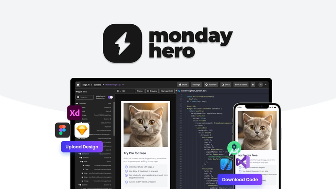 Monday Hero Review: Effortlessly Convert Designs to Reusable Code