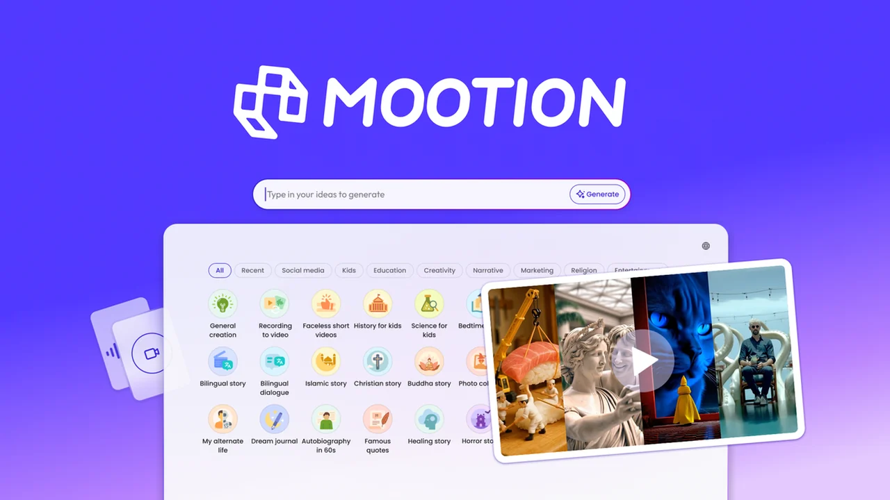 Mootion - Create Videos From Any Input Using AI | AppSumo Review