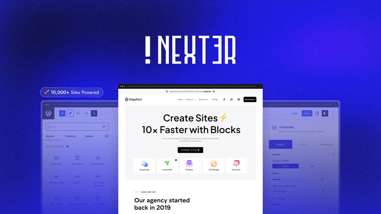 Nexter: A Comprehensive WordPress Toolkit for Faster Site Building