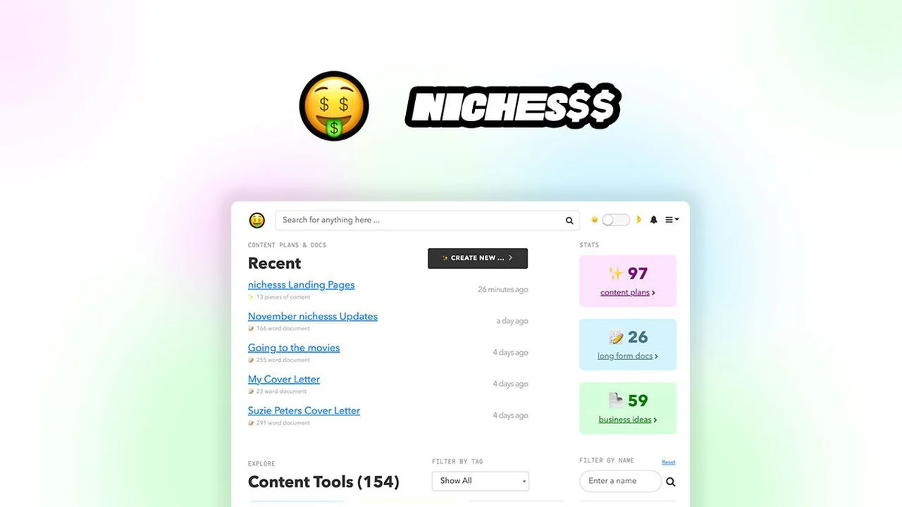 nichesss | AppSumo Review: Your AI Powerhouse for Niche Discovery and Content Creation