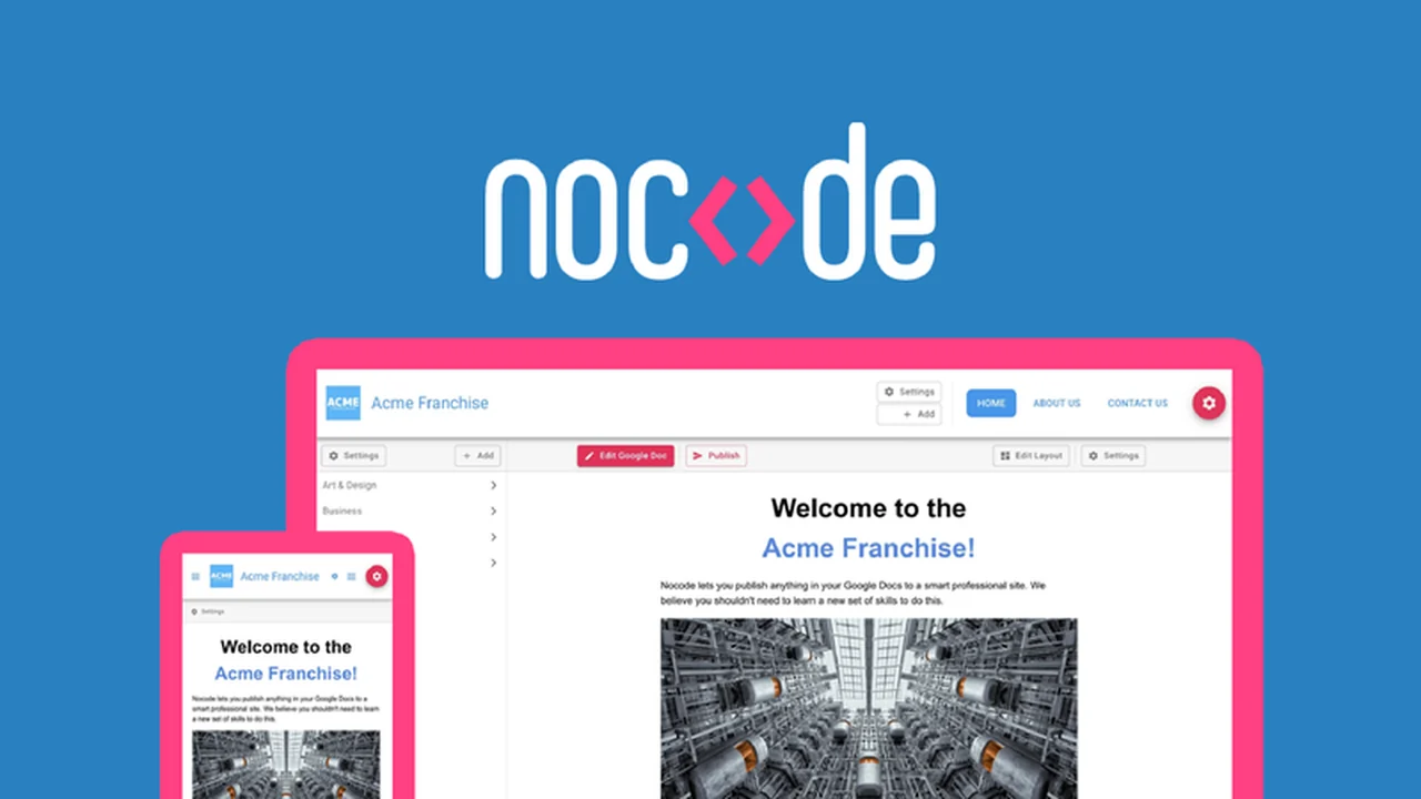 Nocode – Turn Your Google Docs Into A Website Review