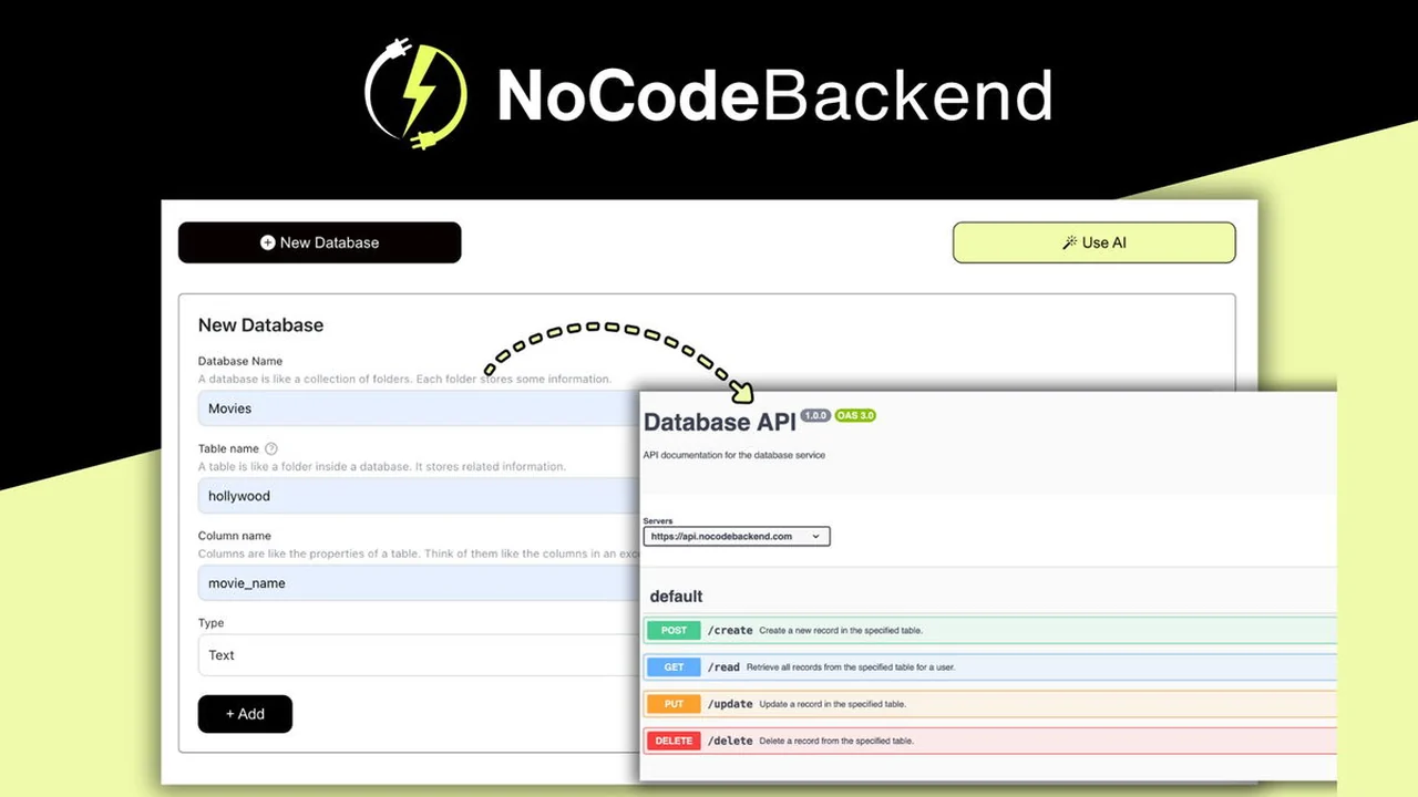 NoCodeBackend | AppSumo: Your All-in-One Automated Backend Solution
