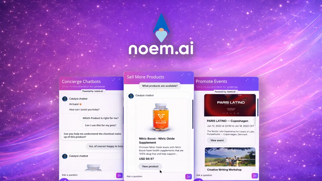 Noem.ai – Build Your Own AI Chatbots | AppSumo Review