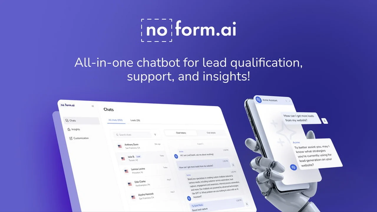 NoForm | AppSumo Review: AI Chatbot for Effortless Lead Generation