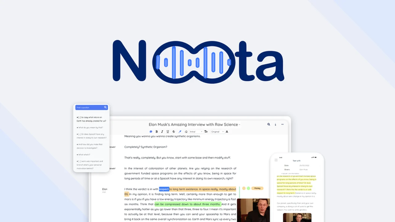 Noota Review: Streamline Your Meetings with AI Transcription and Reporting