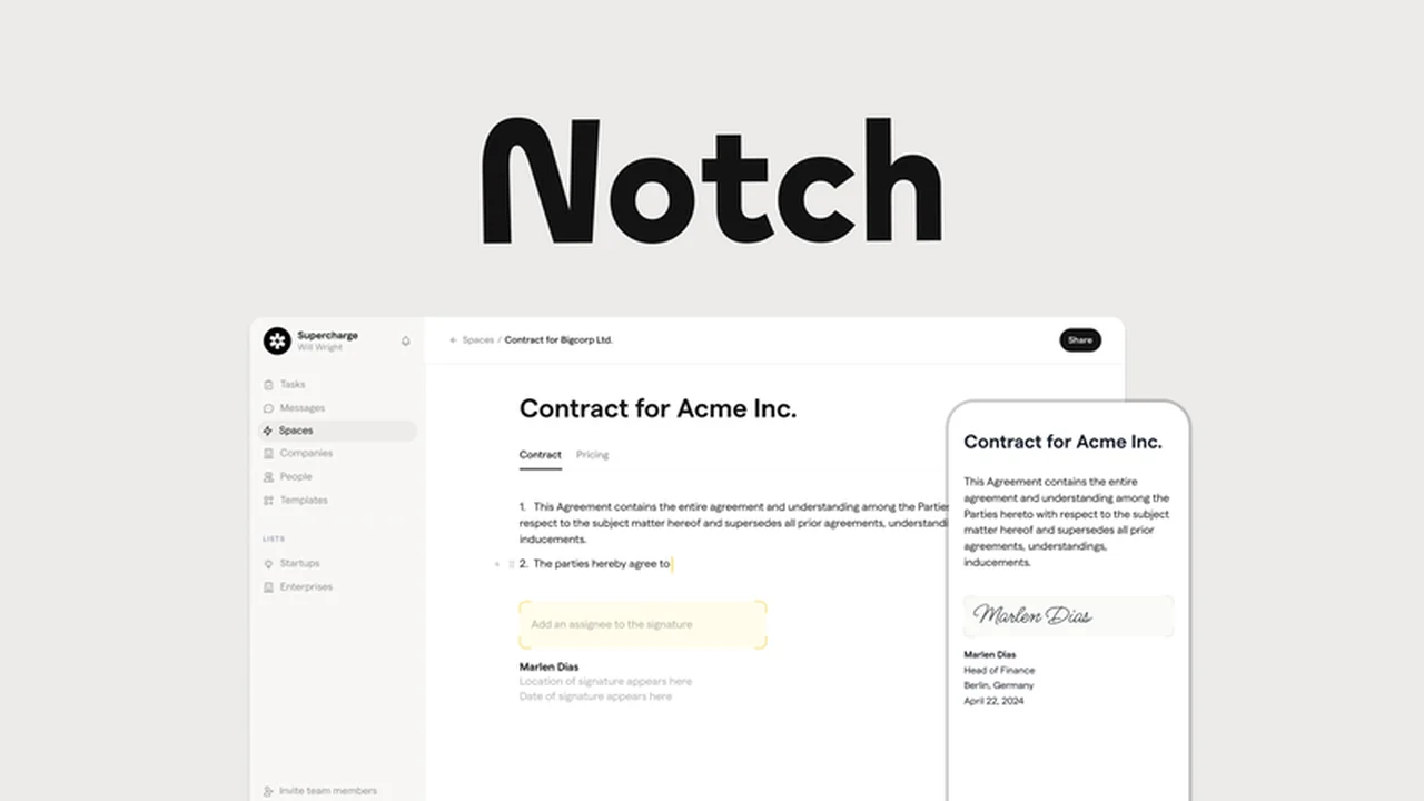 Notch Review: Streamline Document Creation, Signing, and Management