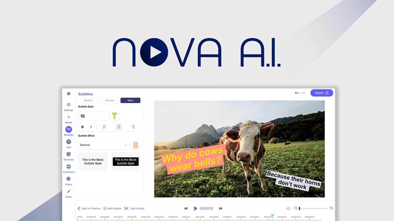 Nova A.I. - Automatically Edit Videos with AI | AppSumo Review