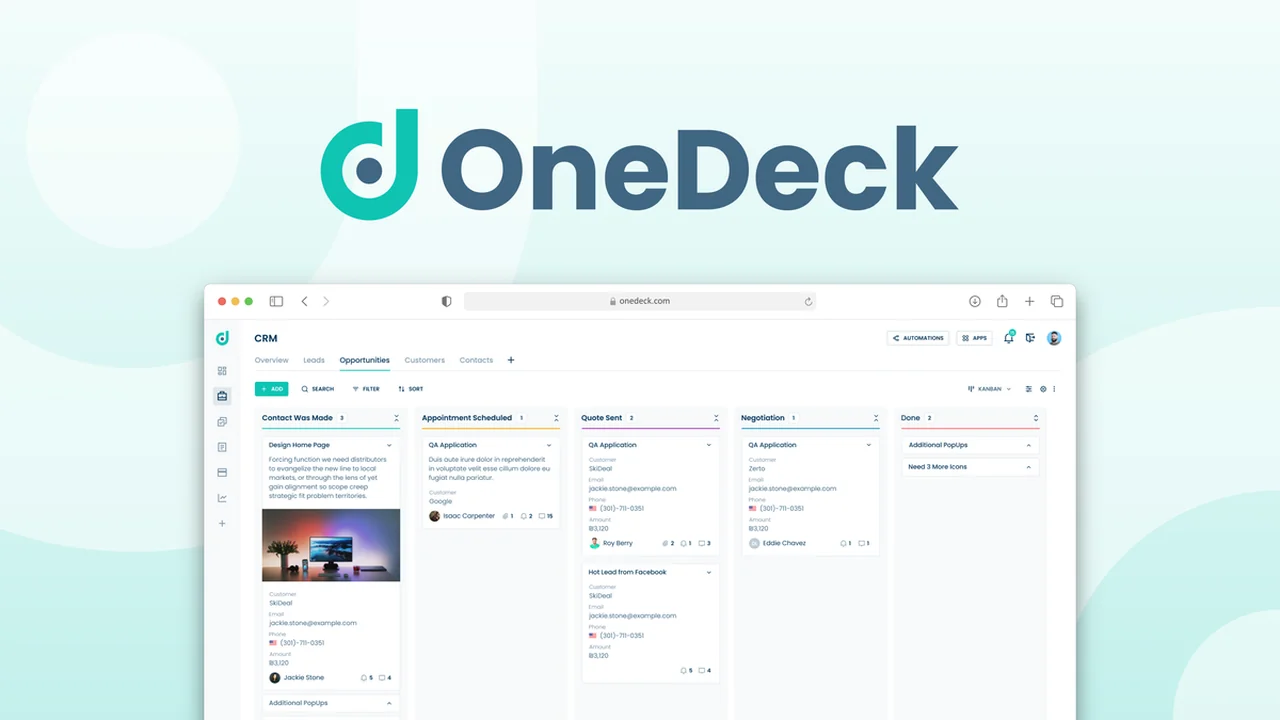 OneDeck: Streamline Projects, Clients, and Operations for Business Growth