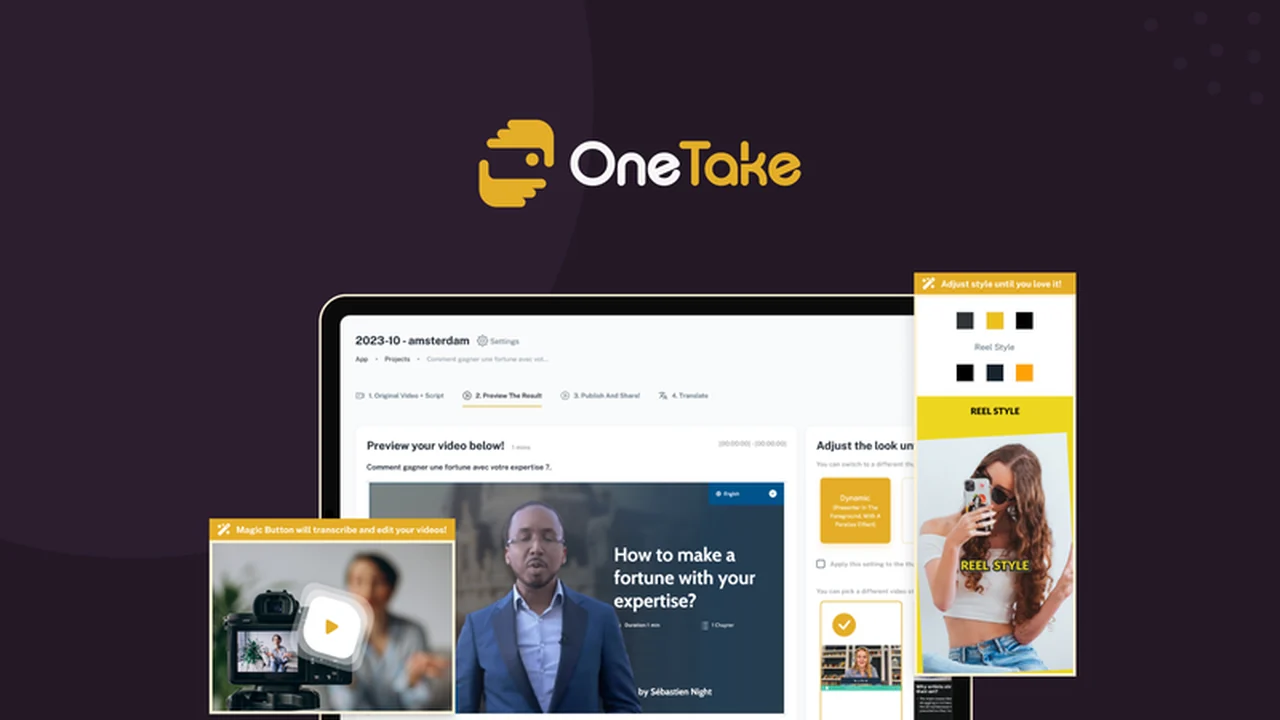 OneTake AI - Create a Polished Video in One Take