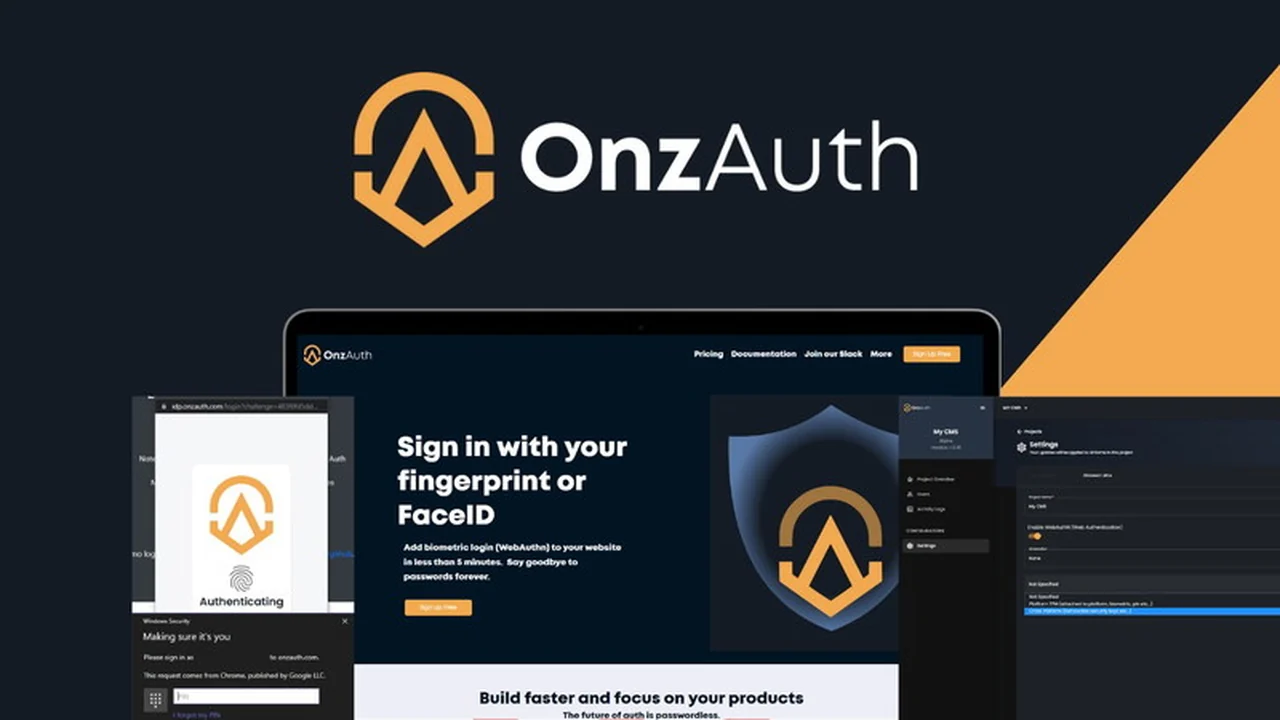 OnzAuth: Effortless Biometric Login for Your Web Applications