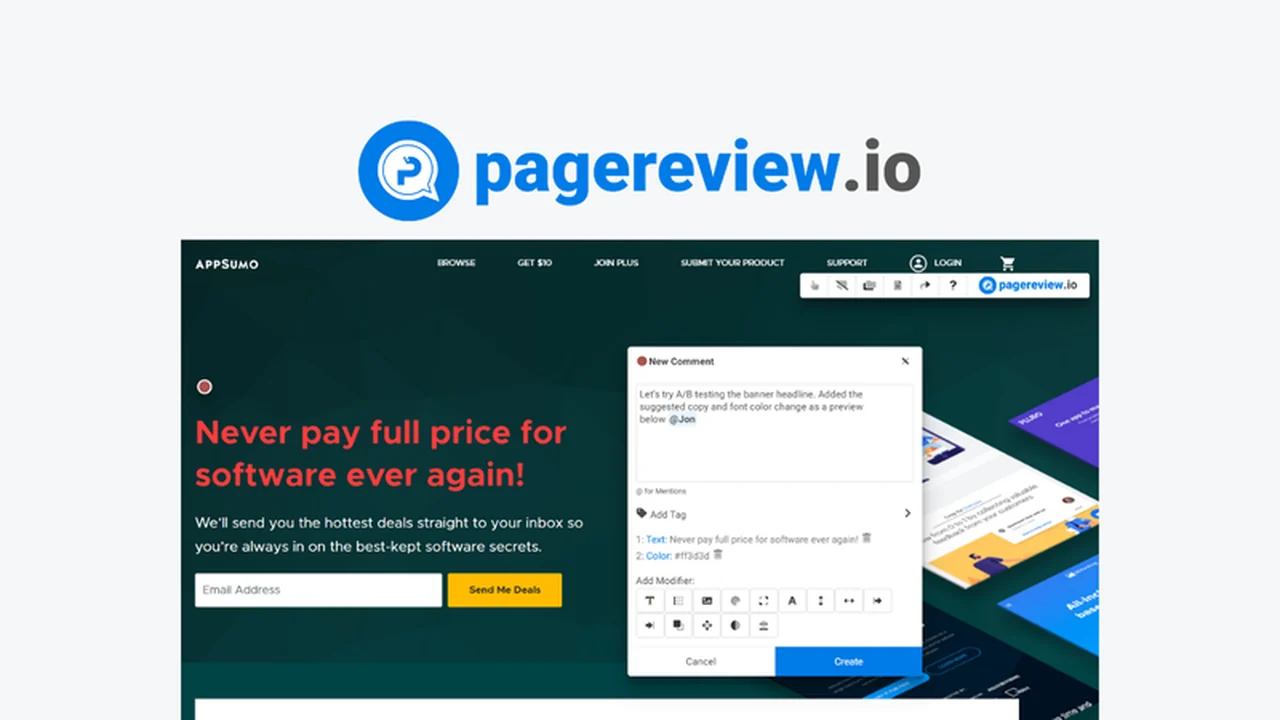Pagereview | AppSumo: Streamline Your Website Feedback Process