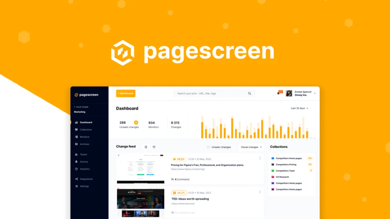 Pagescreen - Monitor Visual Site Changes 24/7