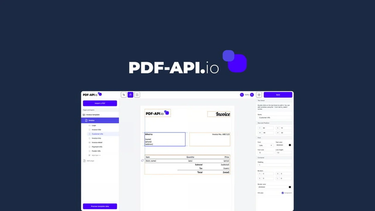 PDF-API.io | AppSumo Review: Automate and Customize Your PDFs