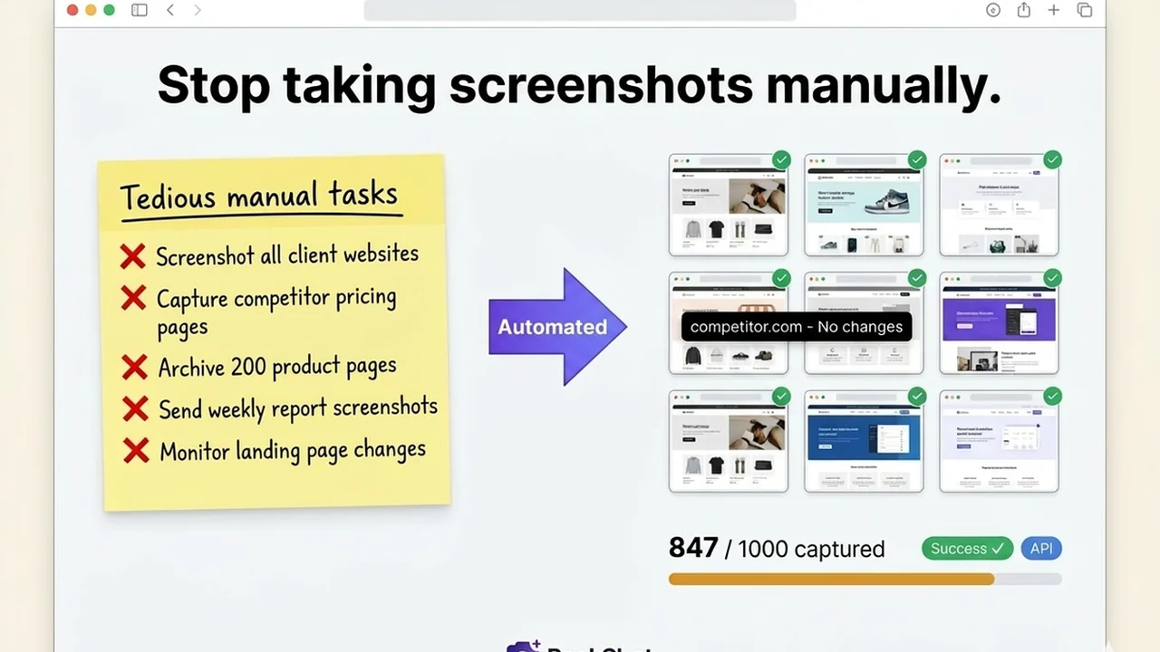 PeekShot | AppSumo: Master Automated Website Screenshots
