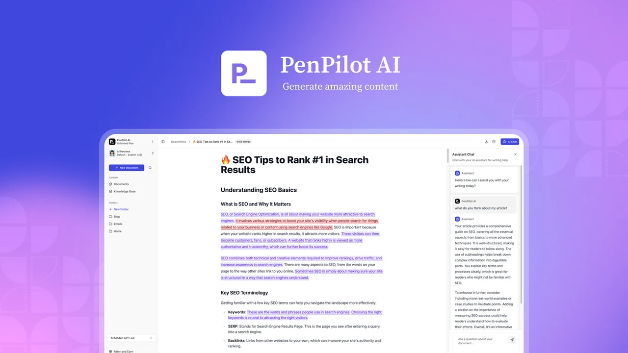 PenPilot AI - Streamline Your Content Creation Process