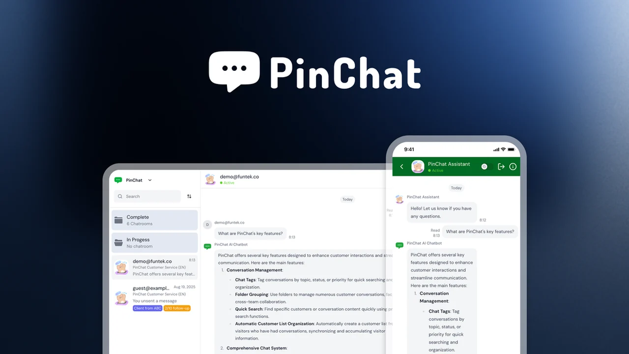 PinChat - AI Chat for Web and Meta: Streamline Your Customer Conversations