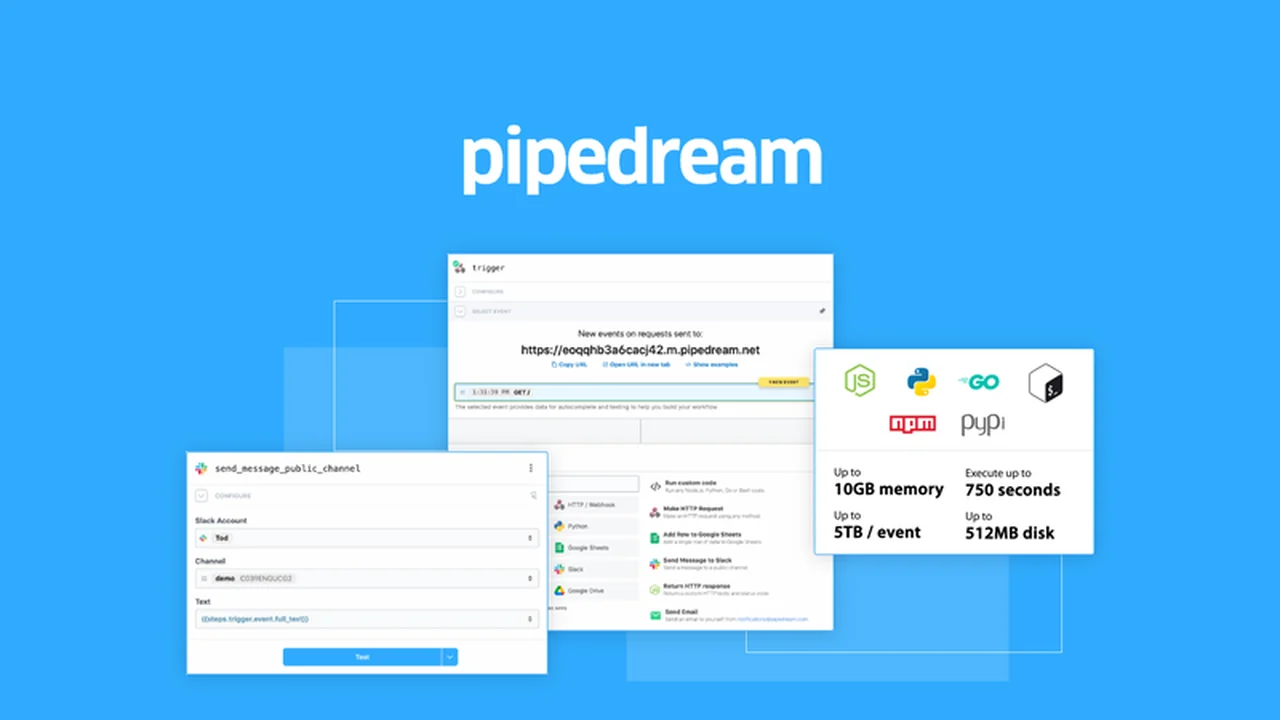 Pipedream - Connect APIs and Develop Automations for Smarter Workflows