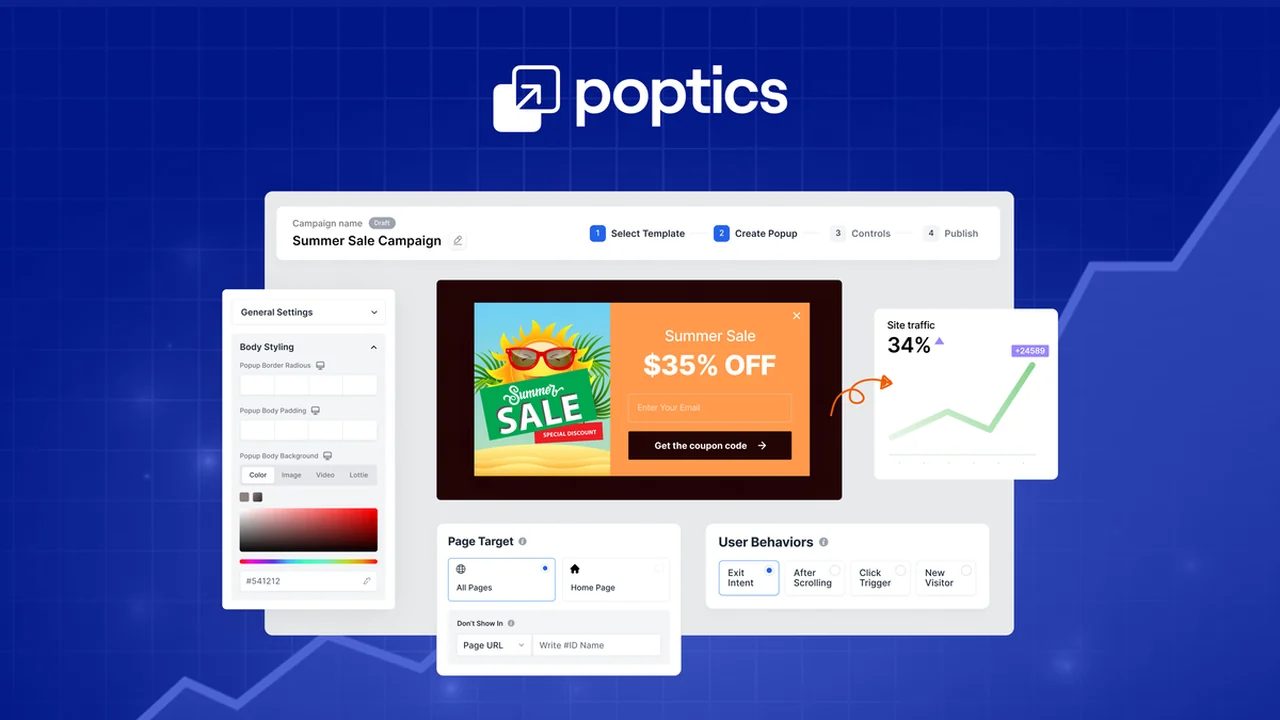 Poptics - AI-Powered Pop-ups for Enhanced Conversions