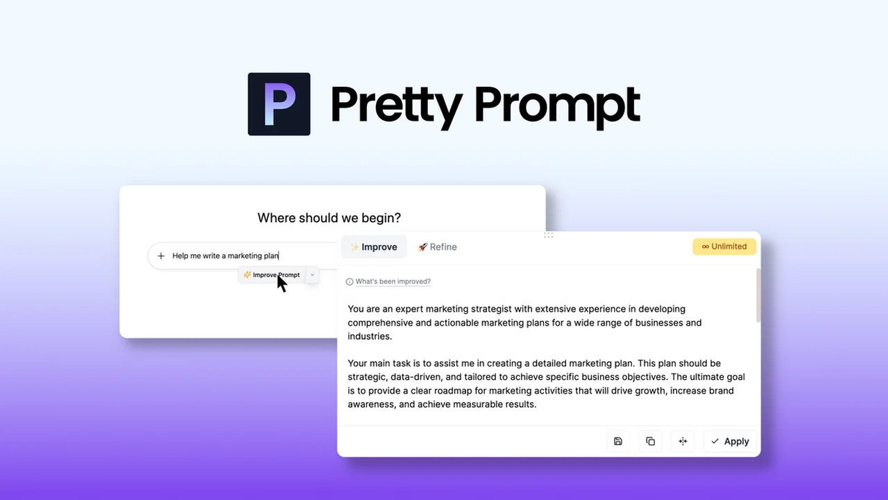 Pretty Prompt - Improve AI prompts in seconds | AppSumo Review