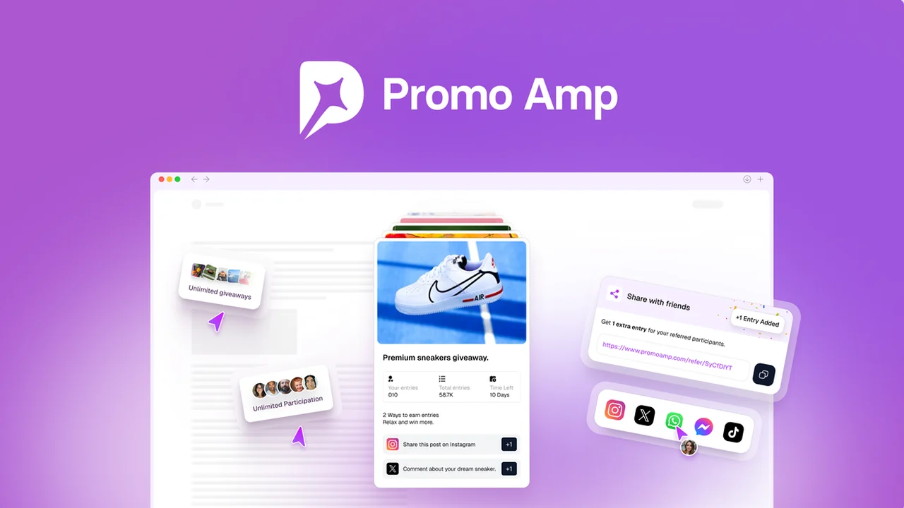 Promo Amp - Capture Emails with Engaging Giveaways