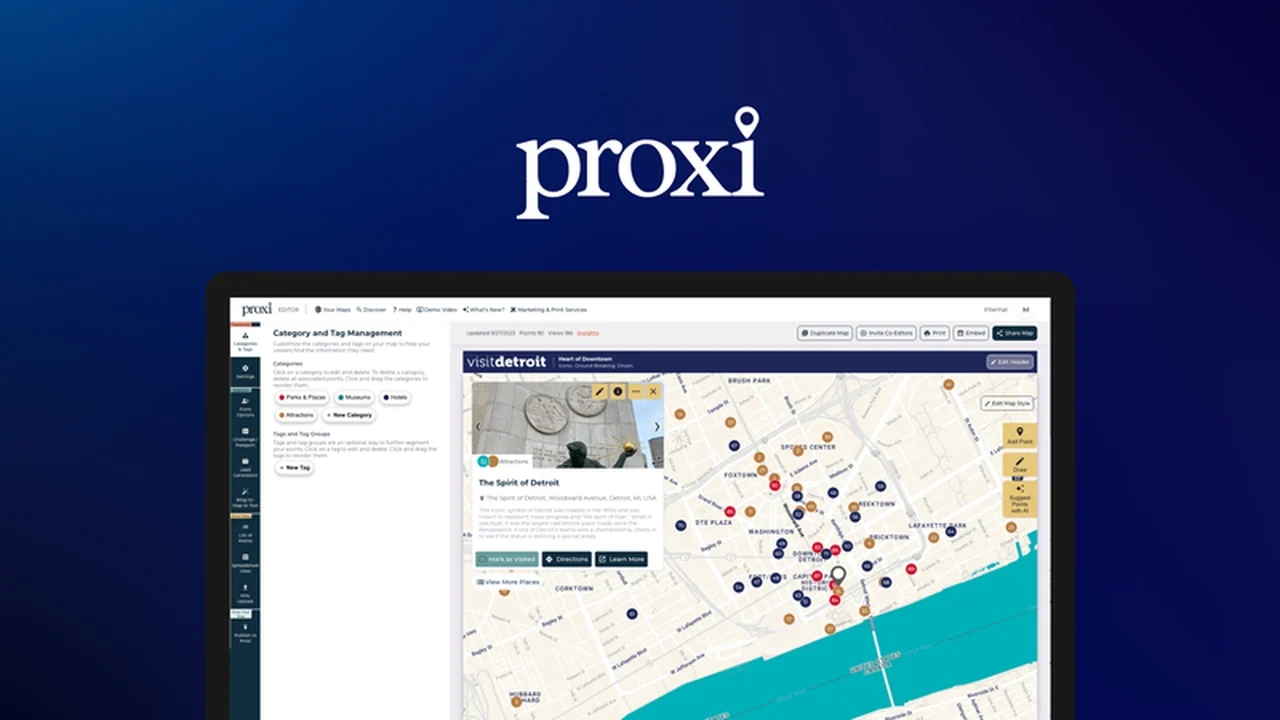 Proxi – Create Interactive Digital Maps for Your Website
